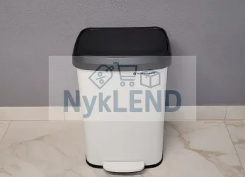 Kosz na śmieci 50l biały