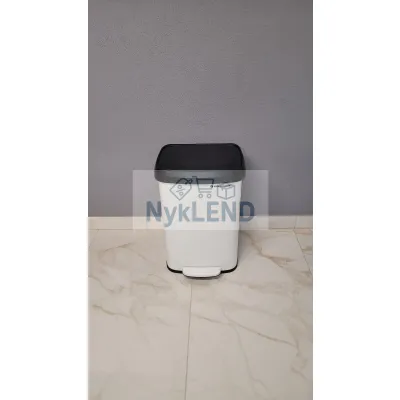 Kosz na śmieci 50l biały