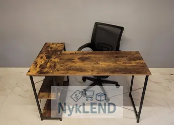 Biurko narożne stół komputerowy z fotelem