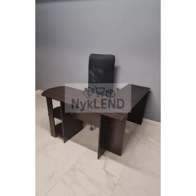 Biurko narożne stół komputerowy z fotelem