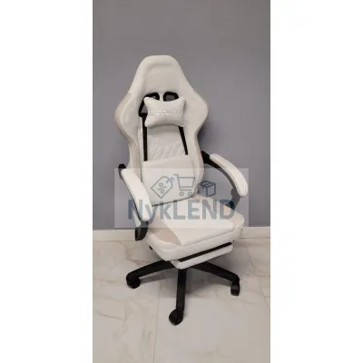 Fotel gamingowy beżowy