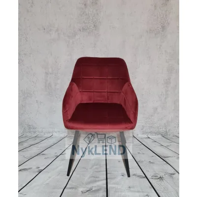 Krzesło tapicerowane bordowe